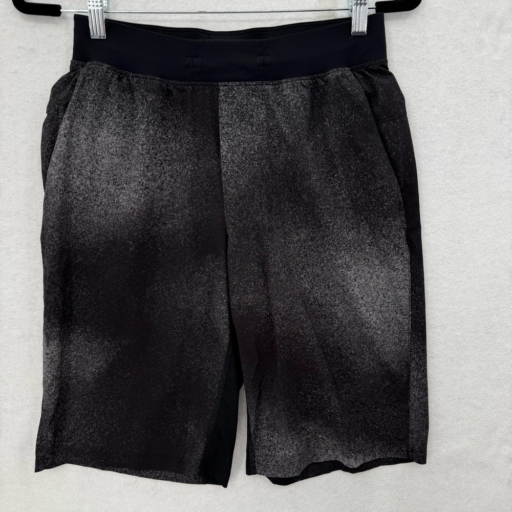 Lululemon T.H.E. Short *Linerless 11" Updated Ocean‎ Spray Ice Grey Black Small